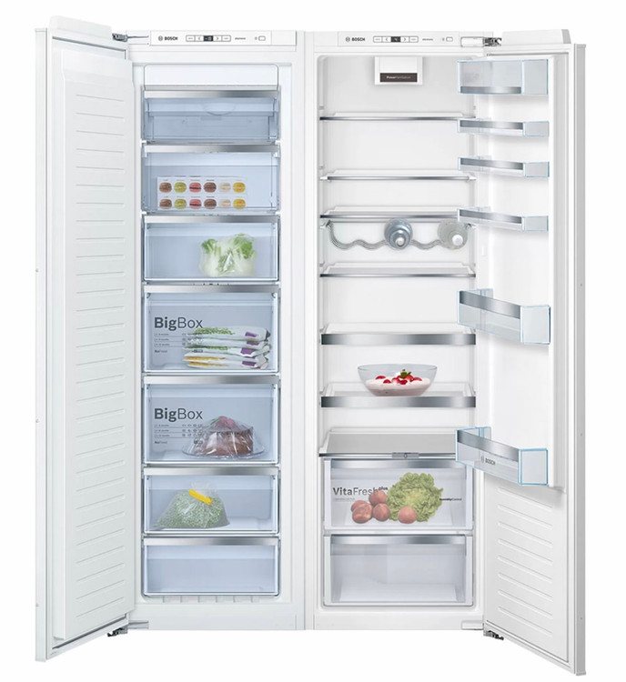 یخچال فریزر دوقلو توکار بوش KIR81AFE0-GIN81ACF0