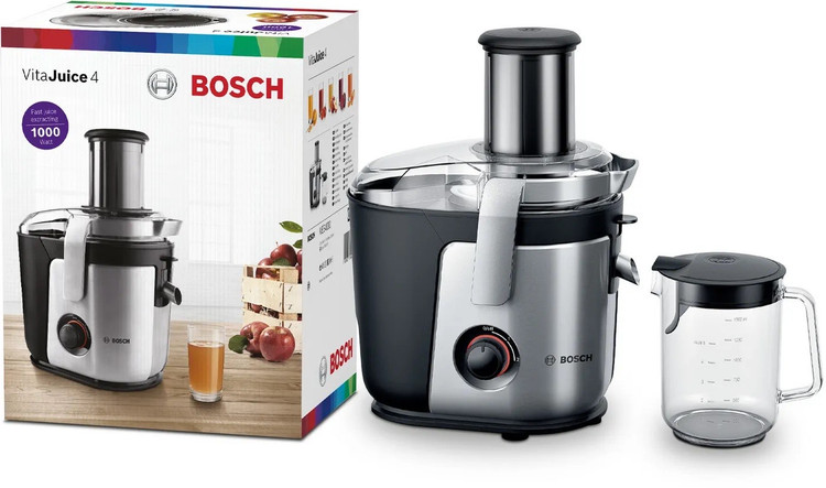 Centrifugal juicer VitaJuice 4 1000 W Silver, Black