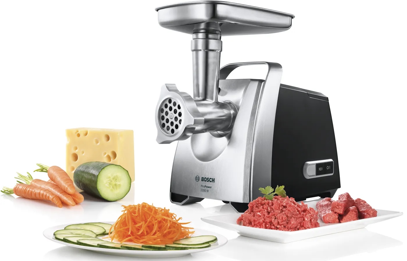 Meat mincer propower 2200W Black،Chrome