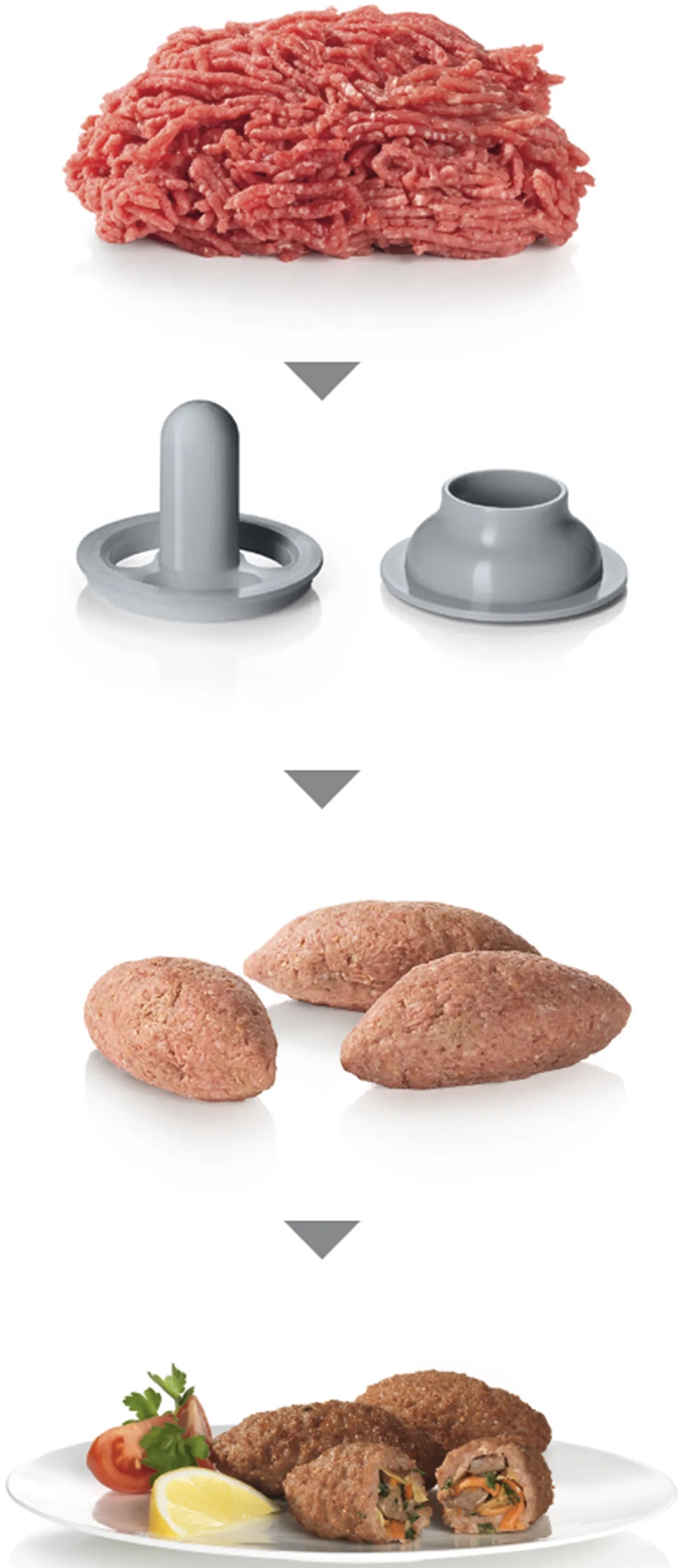 Meat mincer propower 2200W Black،Chrome