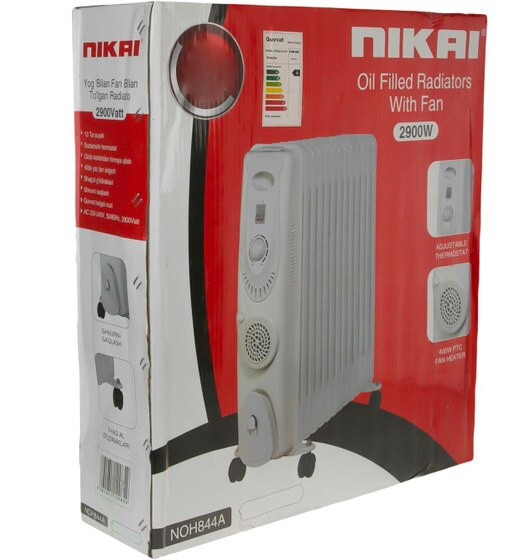 شوفاژ برقی 13 پره نیکایی مدل Nikai NOH844AB