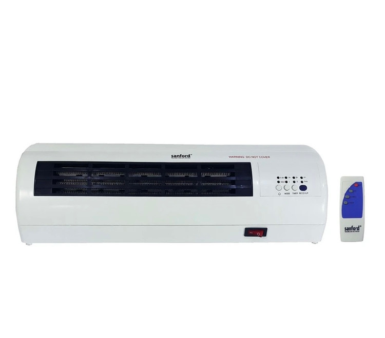 فن هیتر دیواری سانفورد مدل SF1228WH دارای تایمر، قفل کودک، به همراه ریموت کنترل