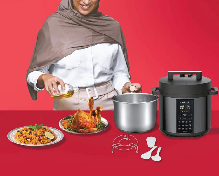 مولتی کوکر نوتریکوک مدل SP204K ظرفیت ۶ لیتر استیل ضد زنگ چند کاره