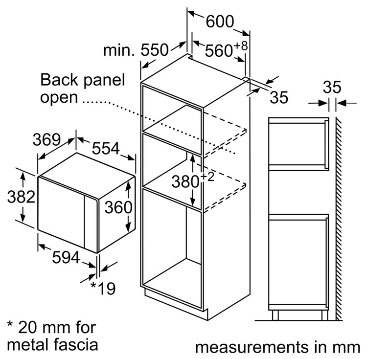 مایکروویو توکار بوش مدل BOSCH BEL554MS0