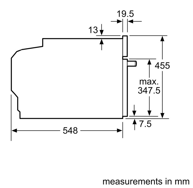 فر مایکروویو کامپکت توکار بوش مدل BOSCH CMG7241B1