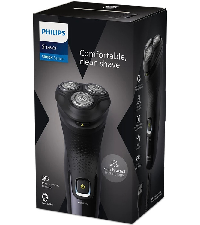 ماشین اصلاح فیلیپس مدل X3021 با تکنولوژی برش چرخشی و ضد آب