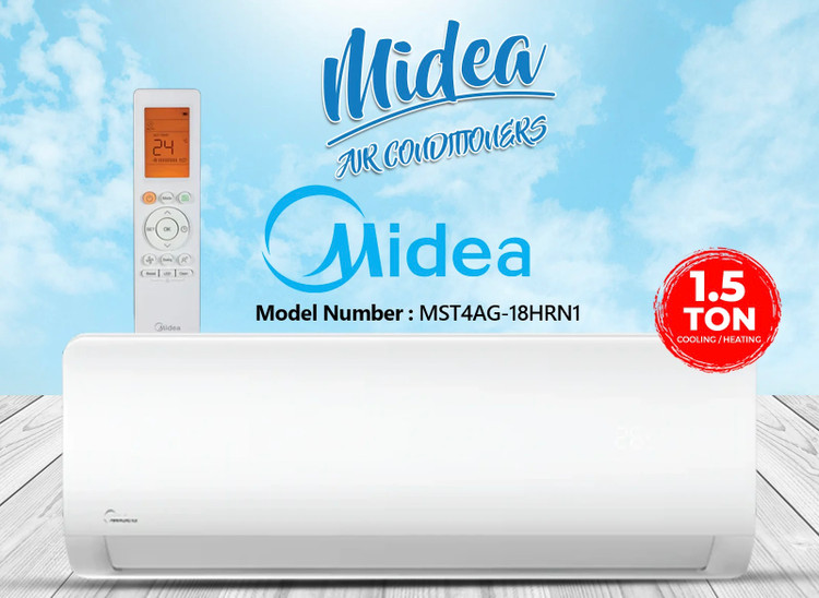 اسپلیت 18 هزار اینورتر مدیا MST4AG-18HRN1 (سرد و گرم)