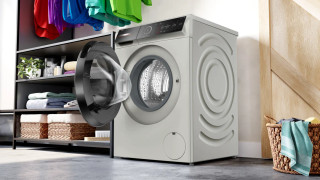 ماشین لباسشویی نقره بوش آلمان 10کیلویی سری 8 مدلBosch wgb2560XGC