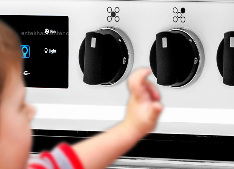 اجاق گاز اسنوا سری والنتینو لعاب رویه استیل دیجیتال اسنوا Valentino Digital SGC5-6112N Snowa