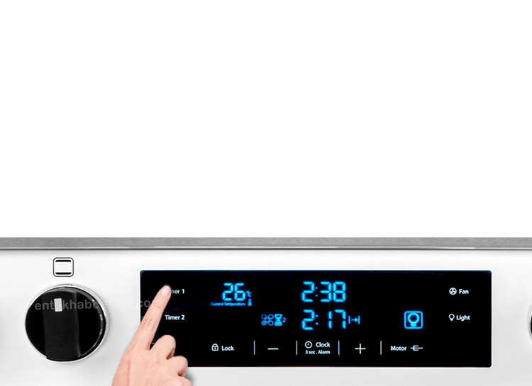 اجاق گاز اسنوا سری والنتینو لعاب رویه استیل دیجیتال اسنوا Valentino Digital SGC5-6112N Snowa