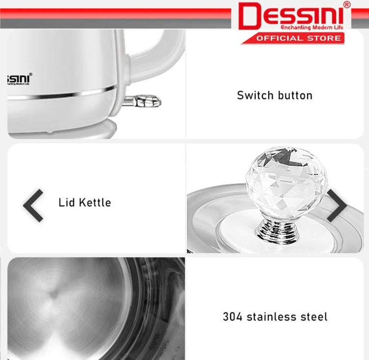 کتری برقی دسینی درب الماسی مدل KD-660