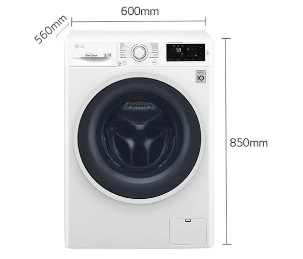 ماشین لباسشویی ال جی 8 کیلویی مدل F4J6TNP0W