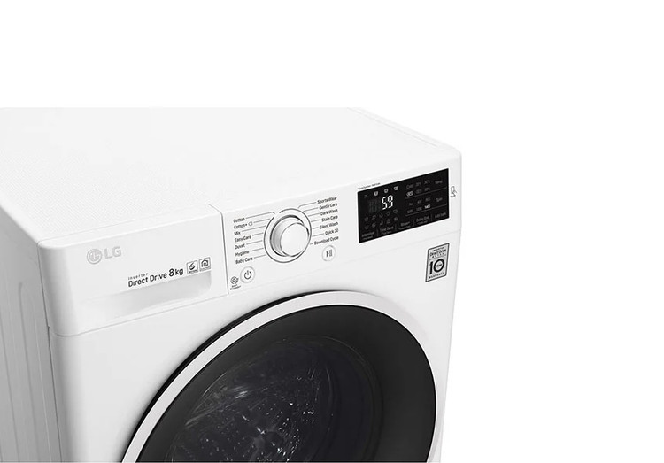 ماشین لباسشویی ال جی 8 کیلویی مدل F4J6TNP0W