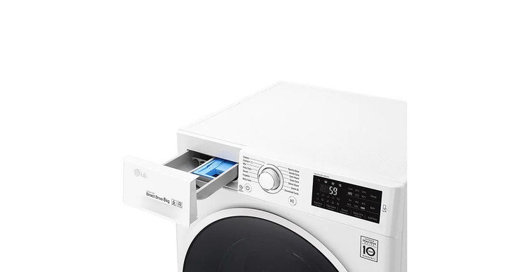 ماشین لباسشویی ال جی 8 کیلویی مدل F4J6TNP0W