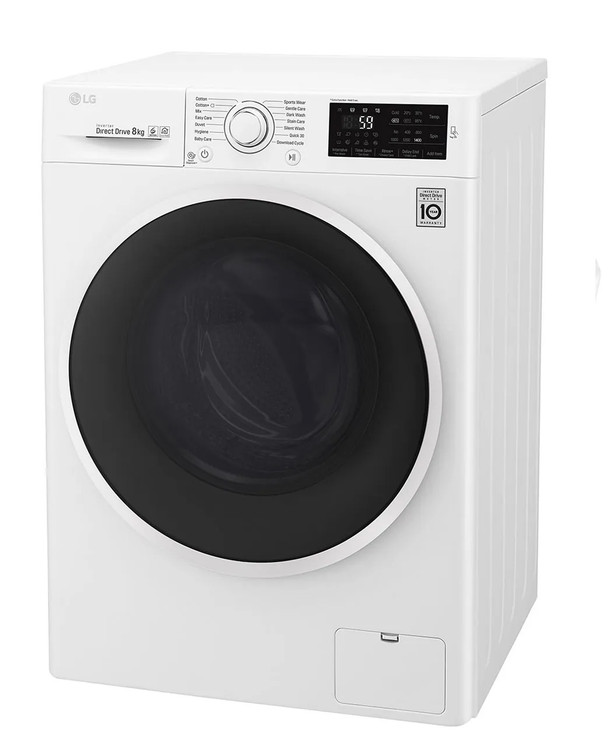 ماشین لباسشویی ال جی 8 کیلویی مدل F4J6TNP0W